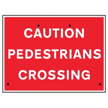 Re-Flex Sign - Caution - Pedestrians Crossing