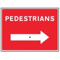 Pedestrians with Wing Nut Reversible Arrow