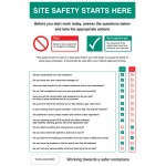 Site Safety Induction Board - Add Logo & Details