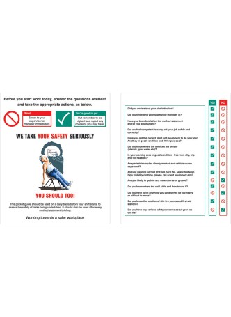 Site Safety Induction - Pocket Guide (Pack of 10)