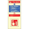 Fire Action & Call Point Set - Operate Alarm - Phone Brigade - Attack Fire - Don't use Lift