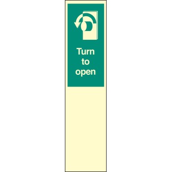 Door Plate - Turn to Open Left