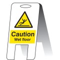 Caution - Wet Floor - Lightweight Self Standing Sign