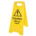 Caution - Men At Work - Self Standing Floor Sign