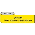 Caution - High Voltage Cable Below - Underground Tape