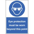 Eye Protection Must be Worn - Floor Graphic