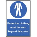 Protective Clothing Must be Worn - Floor Graphic