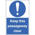 Keep this Passageway Clear - Floor Graphic