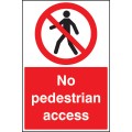 No Pedestrian Access - Floor Graphic