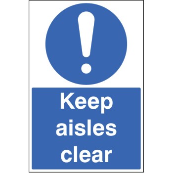 Keep Aisles Clear - Floor Graphic