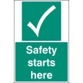 Safety Starts Here - Floor Graphic