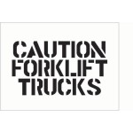 Stencil - Caution - Forklift Trucks