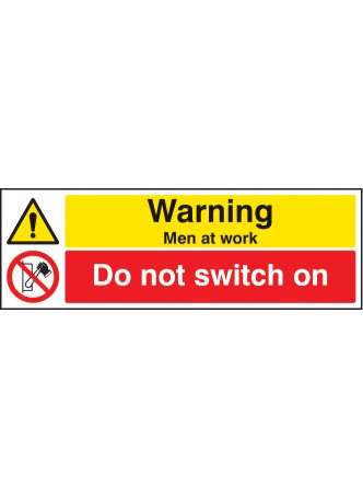 Warning - Men At Work - Do Not Switch On