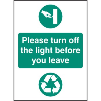 Please Turn Off Light Before You Leave