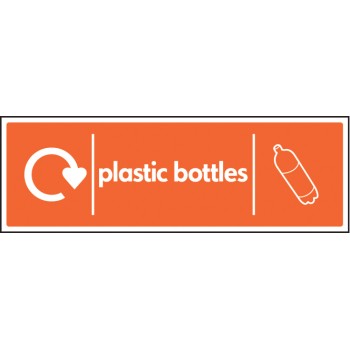 Plastic Bottles - WRAP Recycling Sign