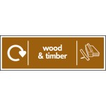 Wood & Timber - WRAP Recycling Sign