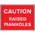 Caution - Raised Manholes