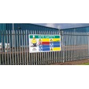 Custom Site Safety Banner - Select 8 Safety Messages - Add Logo & Details