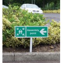 Assembly Point - Arrow Left - Verge Sign